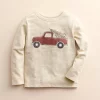 Kids 4-8 Little Co. by Lauren Conrad Organic Long-Sleeve Tee -kids pajamas set Sales 5689825 Khaki Tree Truck