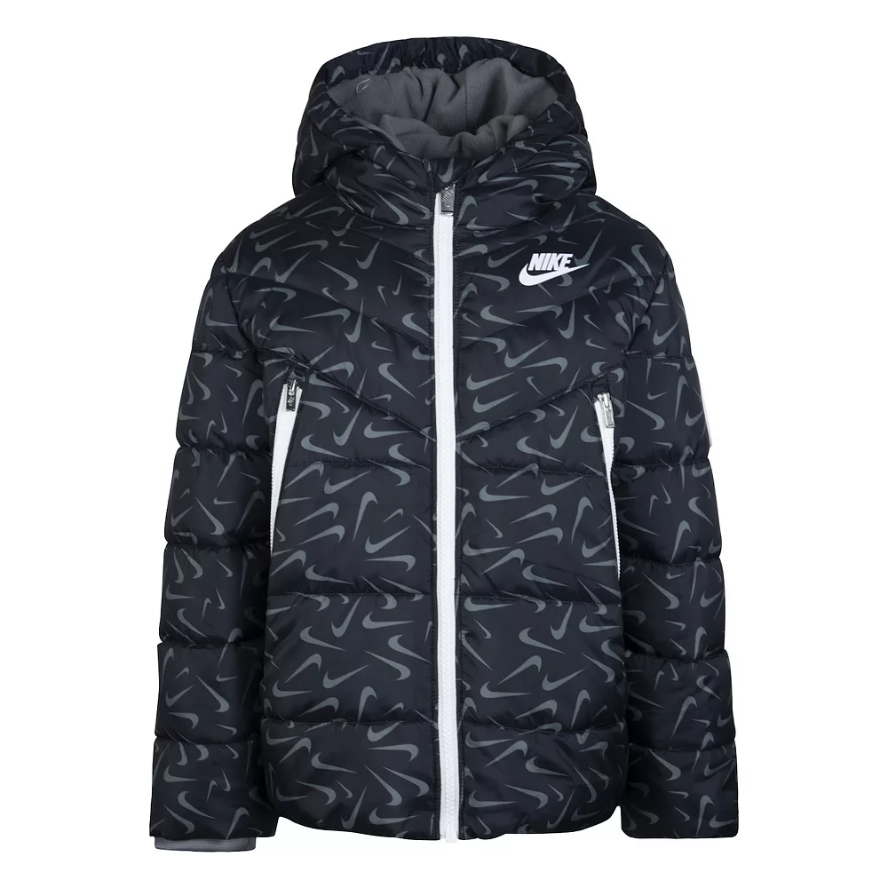 Boys 4-7 Nike Windrunner Allover Print Puffer Jacket 4 Boys 4-7 Nike Windrunner Allover Print Puffer Jacket - Image 2