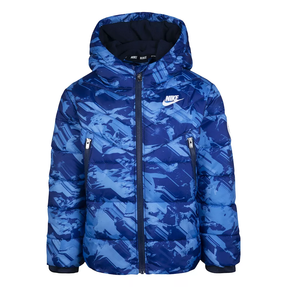 Boys 4-7 Nike Windrunner Allover Print Puffer Jacket 5 Boys 4-7 Nike Windrunner Allover Print Puffer Jacket - Image 3