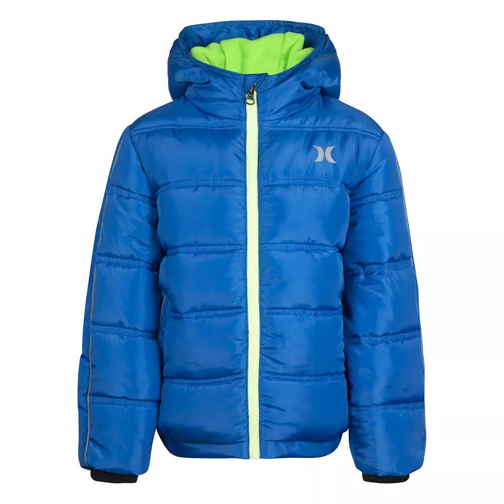 Boys 4-7 Hurley Racer Stripe Puffer Jacket 5 Boys 4-7 Hurley Racer Stripe Puffer Jacket - Image 3