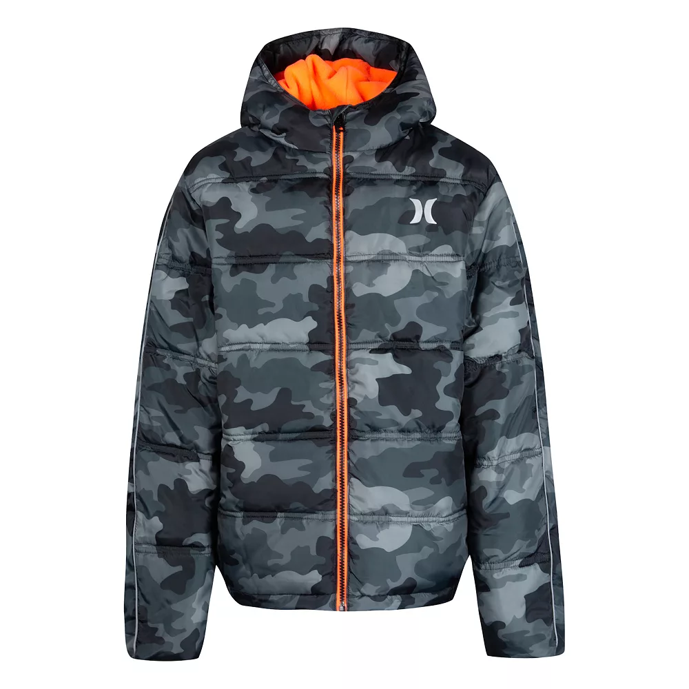 Boys 4-7 Hurley Racer Stripe Puffer Jacket 4 Boys 4-7 Hurley Racer Stripe Puffer Jacket - Image 2