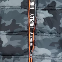 Boys 8-20 Hurley Racer Stripe Puffer Jacket -kids pajamas set Sales 5693302 ALT4