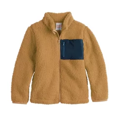 Boys 4-8 Jumping Beans® Sherpa Zip Jacket -kids pajamas set Sales 5694026 Tan