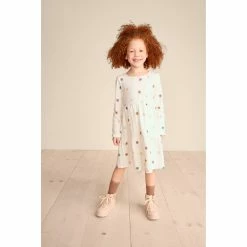 Girls 4-8 Little Co. by Lauren Conrad Organic Long-Sleeve Tiered Dress -kids pajamas set Sales 5696548 ALT8