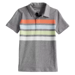 Toddler Boy Jumping Beans® Adaptive Sensory Seated Comfort Easy Dressing Short Sleeve Polo Shirt