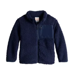 Toddler Boy Jumping Beans® Sherpa Zip Jacket -kids pajamas set Sales 5698822 Bayou Navy
