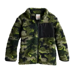 Toddler Boy Jumping Beans® Sherpa Zip Jacket -kids pajamas set Sales 5698822 Green Camo