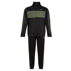 Boys 4-7 adidas Black & Olive Essential Tricot Track Jacket & Pants Set -kids pajamas set Sales 5699117 ALT2