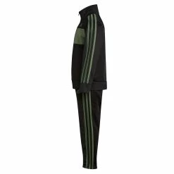 Boys 4-7 adidas Black & Olive Essential Tricot Track Jacket & Pants Set -kids pajamas set Sales 5699117 ALT3