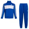 Boys 4-7 adidas Blue & White Essential Tricot Track Jacket & Jogger Pants Set