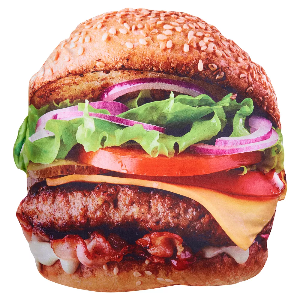 Just Play Seriously Super Sized Cheeseburger Food Plush 4 Just Play Seriously Super Sized Cheeseburger Food Plush - Image 2