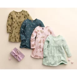 Baby & Toddler Little Co. by Lauren Conrad Organic Tiered Dress -kids pajamas set Sales 5710090 ALT8