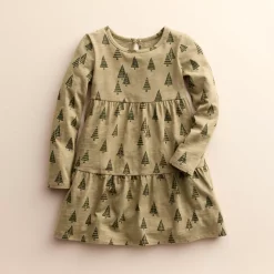 Baby & Toddler Little Co. by Lauren Conrad Organic Tiered Dress -kids pajamas set Sales 5710090 Olive Tree