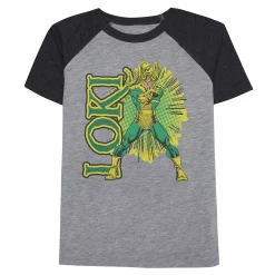 Boys 4-12 Marvel's Loki Short Raglan Sleeve Graphic Tee