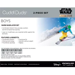 Boys Cuddl Duds Mandolorian The Child Stretch 2-piece Base Layer Set -kids pajamas set Sales 5716956 ALT2