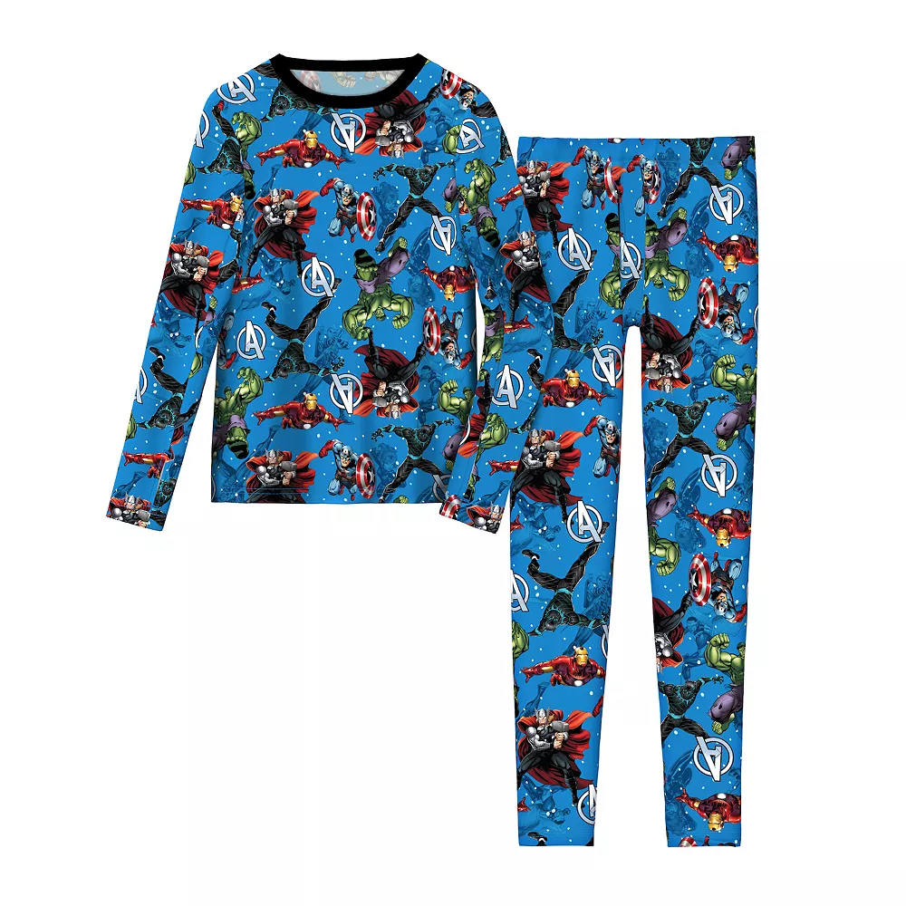 Boys 4-18 Cuddl Duds Avengers Stretch 2-Piece Base Layer Set 3 Boys 4-18 Cuddl Duds Avengers Stretch 2-Piece Base Layer Set