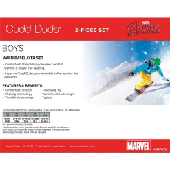Boys 4-18 Cuddl Duds Avengers Stretch 2-Piece Base Layer Set 7 Boys 4-18 Cuddl Duds Avengers Stretch 2-Piece Base Layer Set -kids pajamas set Sales 5716962 ALT2