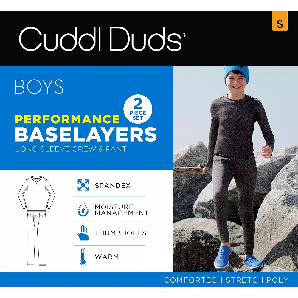 Boys 4-18 Cuddl Duds Comfortech Stretch 2-Piece Base Layer Set 8 Boys 4-18 Cuddl Duds Comfortech Stretch 2-Piece Base Layer Set - Image 6