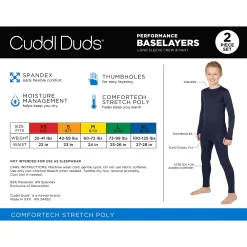 Boys 4-18 Cuddl Duds Comfortech Stretch 2-Piece Base Layer Set 15 Boys 4-18 Cuddl Duds Comfortech Stretch 2-Piece Base Layer Set -kids pajamas set Sales 5716963 ALT2