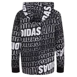 Boys 4-7 adidas Long Sleeve Warped Allover Print Hooded Tee -kids pajamas set Sales 5724741 ALT