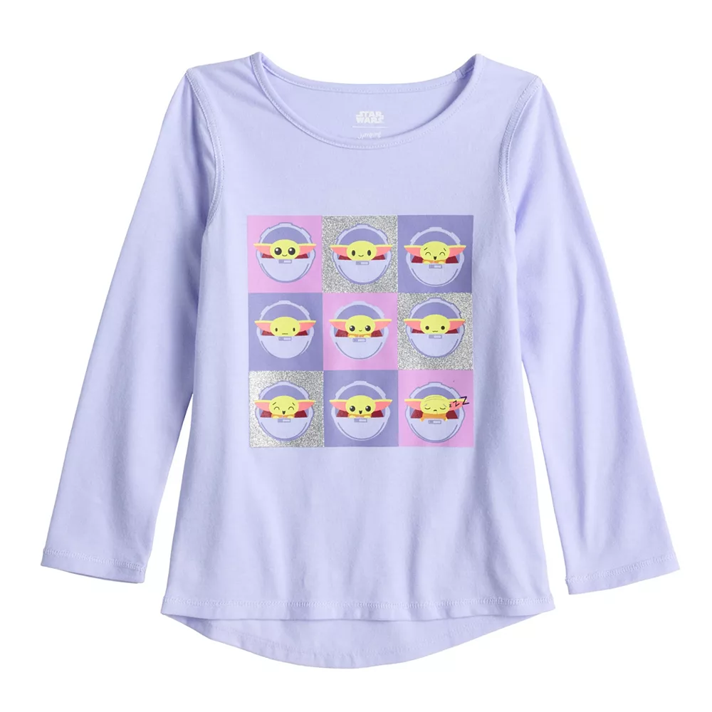 Girls 4-12 Jumping Beans® The Mandalorian Adaptive Grogu aka Baby Yoda Long Sleeve High-Low Hem Graphic Tee 3 Girls 4-12 Jumping Beans® The Mandalorian Adaptive Grogu aka Baby Yoda Long Sleeve High-Low Hem Graphic Tee