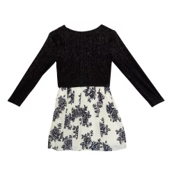 Girls 7-16 Knit Works Babydoll Dress with Popover Top and Necklace -kids pajamas set Sales 5739698 ALT