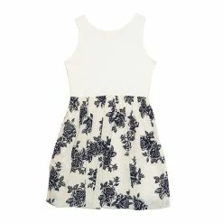 Girls 7-16 Knit Works Babydoll Dress with Popover Top and Necklace -kids pajamas set Sales 5739698 ALT3