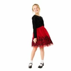 Girls 7-16 Knit Works Babydoll Dress with Popover Top and Necklace