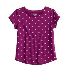 Toddler Girl Jumping Beans® Allover Print Basic Shirttail Tee
