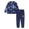 Baby Boys Nike Sportswear Futura Taping Crew Set -kids pajamas set Sales 5745167 Navy