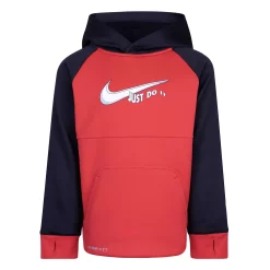 Boys 4-7 Nike Therma-FIT Raglan Swoosh Graphic Hoodie -kids pajamas set Sales 5745779 Red