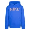 Boys 4-7 Nike Wordmark Smiley Face Graphic Hoodie -kids pajamas set Sales 5745780 Blue