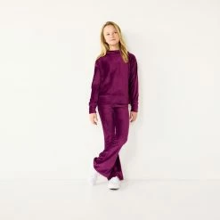 Girls 7-16 SO Cozy Corded Velour Hoodie in Regular & Plus Size -kids pajamas set Sales 5745781 ALT8