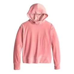 Girls 7-16 SO Cozy Corded Velour Hoodie in Regular & Plus Size -kids pajamas set Sales 5745781 Pink