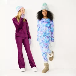 Girls 7-16 SO Cozy Corded Velour Flare Pant in Regular & Plus Size -kids pajamas set Sales 5745784 ALT9