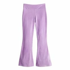 Girls 7-16 SO Cozy Corded Velour Flare Pant in Regular & Plus Size -kids pajamas set Sales 5745784 Lavender