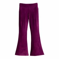 Girls 7-16 SO Cozy Corded Velour Flare Pant in Regular & Plus Size -kids pajamas set Sales 5745784 Orchid