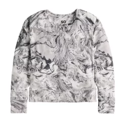 Girls 7-16 SO Cozy Velour Pullover Crewneck in Regular & Plus Size -kids pajamas set Sales 5748183 Gray Dye