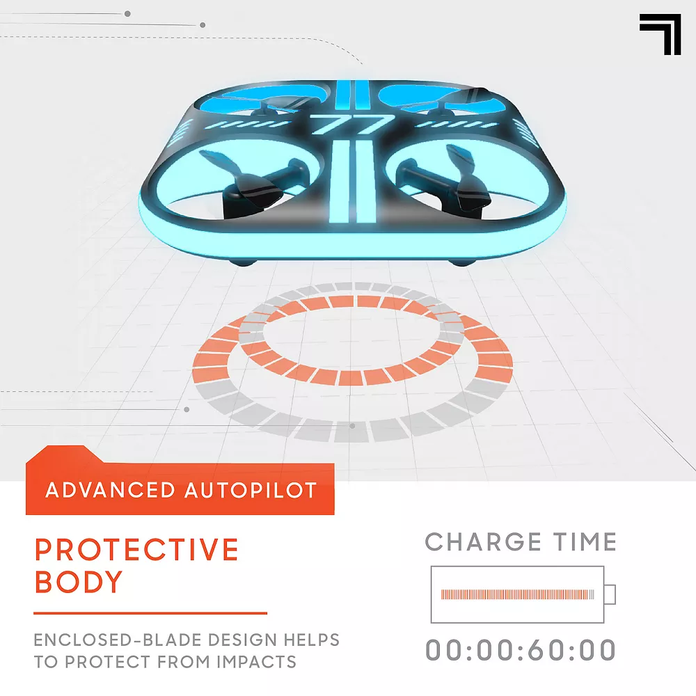 Sharper Image Lumo Stunt Glow R/C Drone 6 Sharper Image Lumo Stunt Glow R/C Drone - Image 5