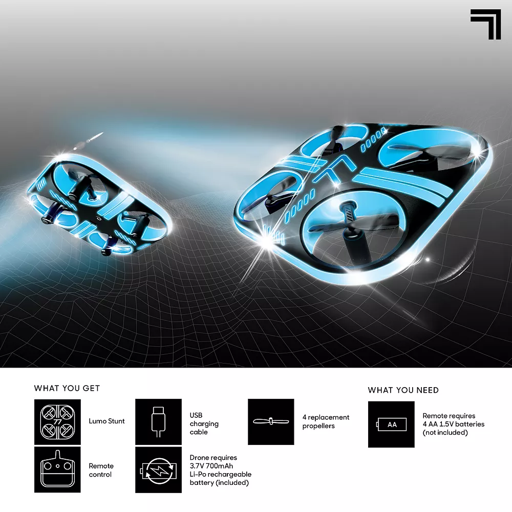 Sharper Image Lumo Stunt Glow R/C Drone 9 Sharper Image Lumo Stunt Glow R/C Drone - Image 8