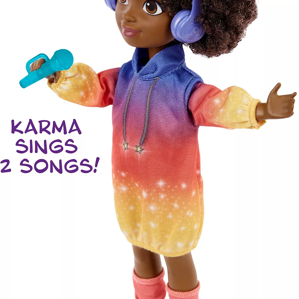 Karma’s World Singing Doll with Music Accessories and Collectible Record 5 Karma’s World Singing Doll with Music Accessories and Collectible Record - Image 3
