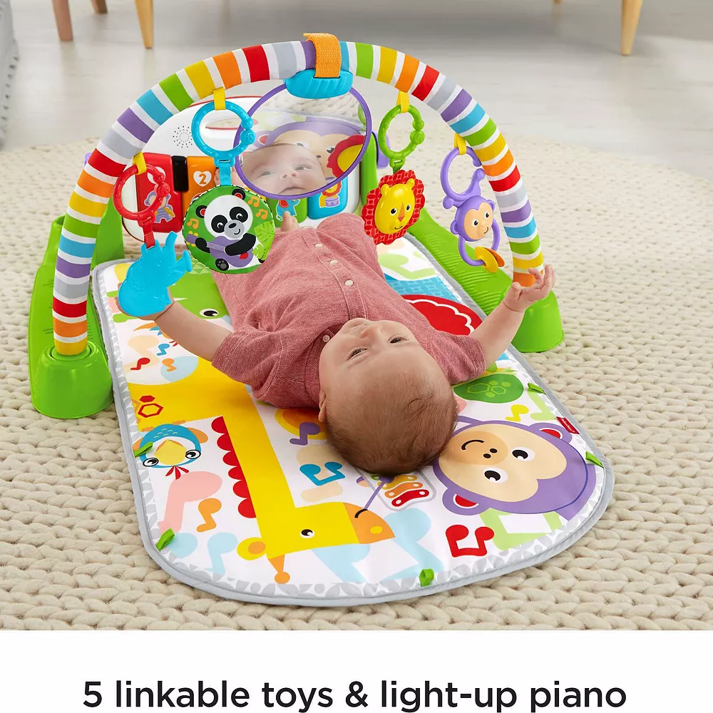 Fisher-Price Deluxe Kick & Play Piano Gym Musical Baby Toy 6 Fisher-Price Deluxe Kick & Play Piano Gym Musical Baby Toy - Image 4