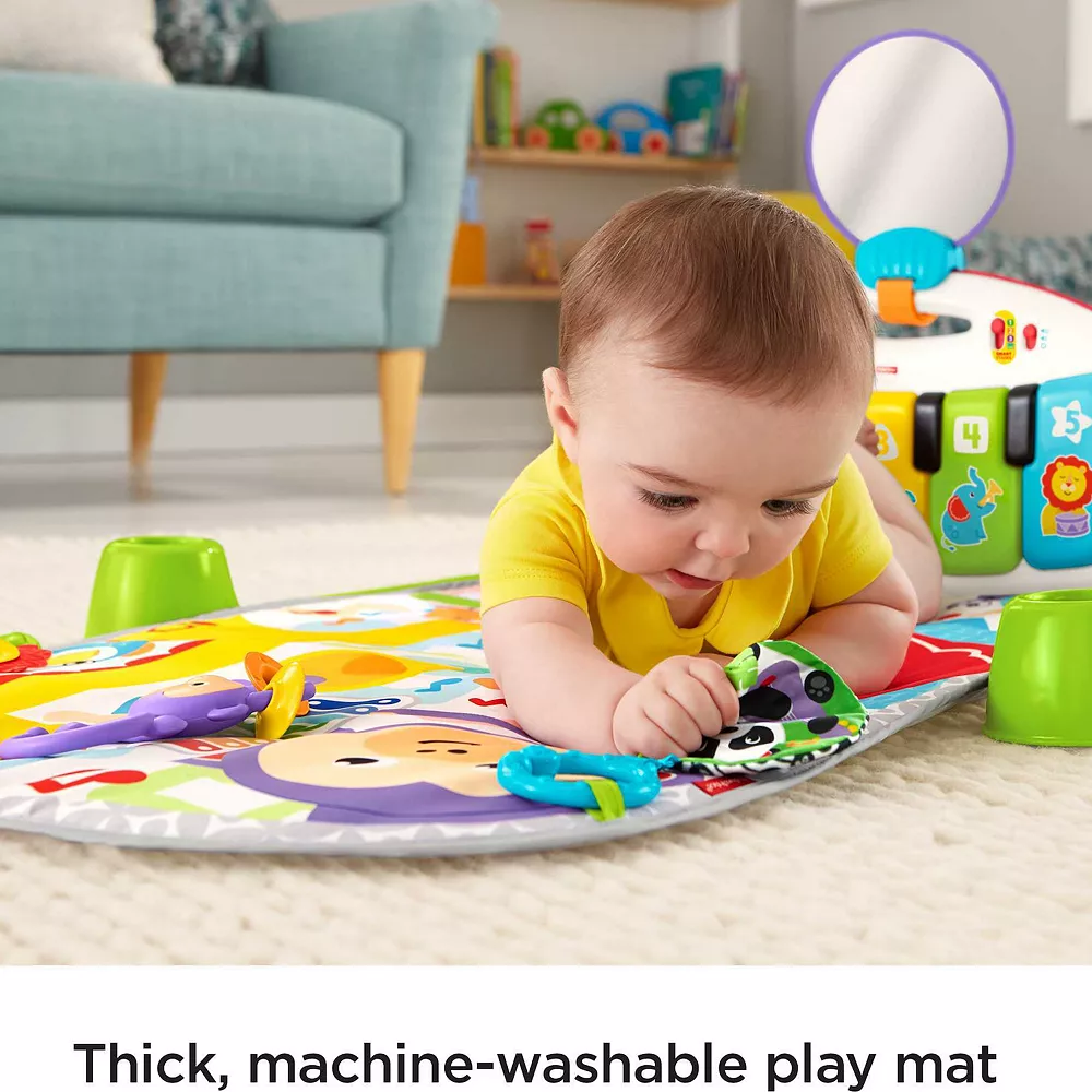 Fisher-Price Deluxe Kick & Play Piano Gym Musical Baby Toy 7 Fisher-Price Deluxe Kick & Play Piano Gym Musical Baby Toy - Image 5