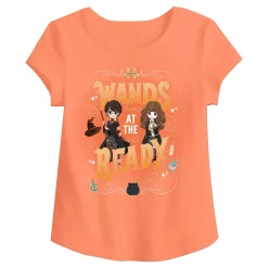 Girls 4-12 Jumping Beans® Harry Potter "Wands at the Ready" Embellished Graphic Tee