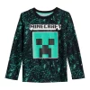Boys 4-12 Jumping Beans® Minecraft Creeper Static Long Sleeve Graphic Tee -kids pajamas set Sales 5830174