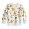 Toddler Boy Jumping Beans® Dino Print Fleece Crewneck Sweatshirt -kids pajamas set Sales 5831677