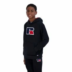 Boys 8-20 Russell Athletic Logo Fleece Hoodie -kids pajamas set Sales 5861146 ALT3
