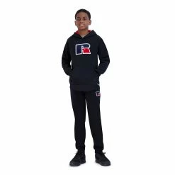 Boys 8-20 Russell Athletic Logo Fleece Hoodie -kids pajamas set Sales 5861146 ALT4