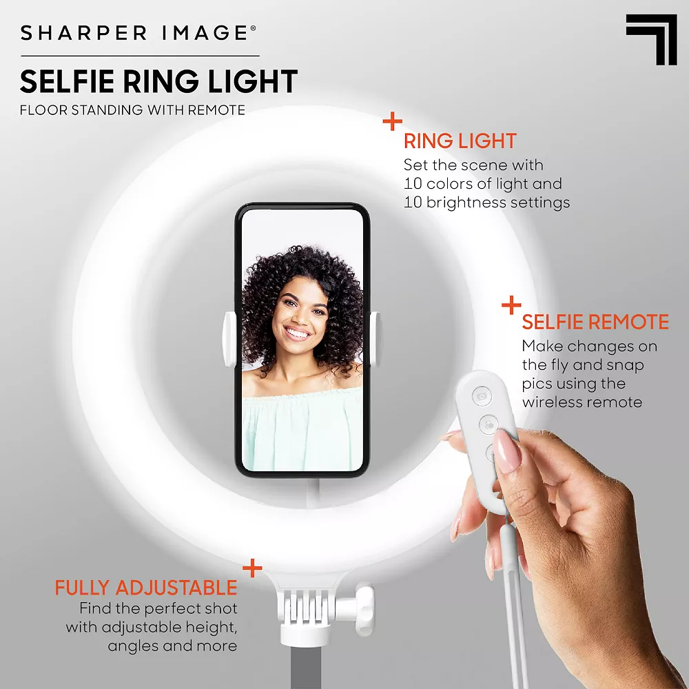 Sharper Image Social Star Selfie Light Stand with Remote 4 Sharper Image Social Star Selfie Light Stand with Remote - Image 3