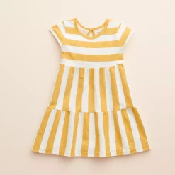 Baby & Toddler Girl Little Co. by Lauren Conrad Organic Short-Sleeve Tiered Dress